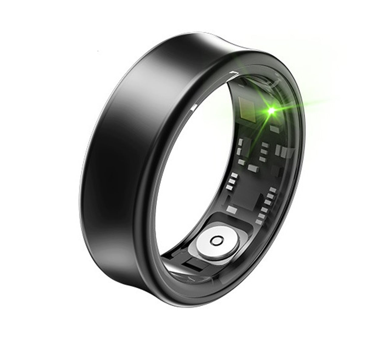 Anillo Inteligente Titanio Con IA - Salud Sueño Estrés Ritmo Cardíaco Deportes