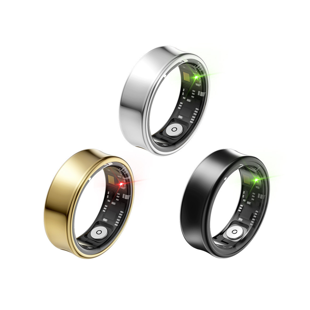Anillo Inteligente Titanio Con IA - Salud Sueño Estrés Ritmo Cardíaco Deportes